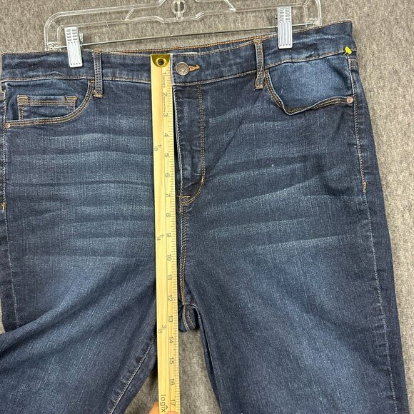 Social Standard By Sanctuary Womens 16/33 High-Rise Skinny Jeans Dark Wash - Picture 10 of 14